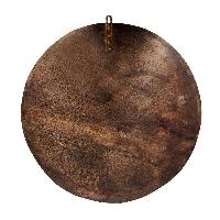 Wooden Wall Hanging, Ashtamangala Mandala With Double Dorje, [painted], Hand Carved
