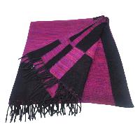 Tibet Blanket, Acrylic Woolen Blanket, With Multi Color Strip