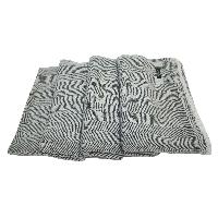 Pashmina Blanket, Nepali Hand Loom Blanket, [black And White Strip], Cashmere