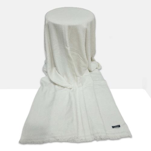 Yak Wool Blanket, Nepali Acrylic Hand Loom Blanket, [light Gray], Cashmere