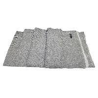 Pashmina Blanket, Nepali Hand Loom Blanket, [black And White Strip], Cashmere