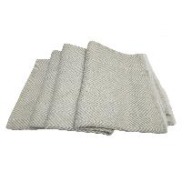 Pashmina Blanket, Nepali Hand Loom Blanket, [gray And White Strip], Cashmere