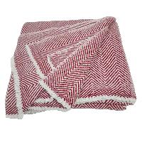 Pashmina Blanket, Nepali Hand Loom Blanket, [black And White Strip], Cashmere