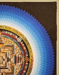 Kalachakra Mandala Thangka, Buddhist Traditional Painting, Tibetan Style, [real Gold]