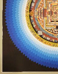 Kalachakra Mandala Thangka, Buddhist Traditional Painting, Tibetan Style, [real Gold]