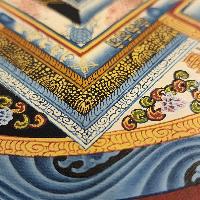 Kalachakra Mandala Thangka, Buddhist Traditional Painting, Tibetan Style, [real Gold]