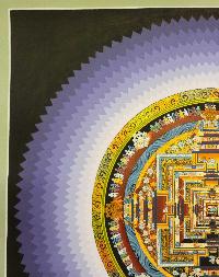 Kalachakra Mandala Thangka, Buddhist Traditional Painting, Tibetan Style