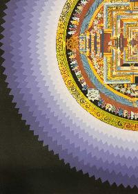 Kalachakra Mandala Thangka, Buddhist Traditional Painting, Tibetan Style