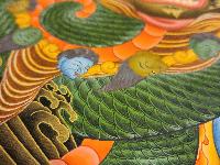 Rahula Thangka, [master Quality], Buddhist Traditional Painting, Tibetan Style, [real Gold], [rare Find]