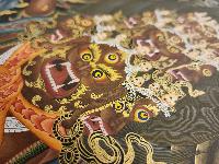 Rahula Thangka, Buddhist Traditional Painting, Tibetan Style, [real Gold]