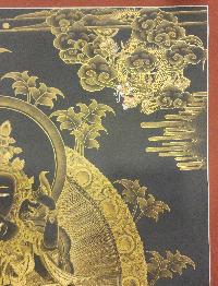 Vajrasattva [shakti] Thangka, Buddhist Traditional Painting, Tibetan Style, [real Gold]