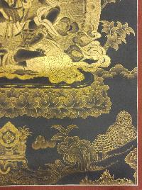 Vajrasattva [shakti] Thangka, Buddhist Traditional Painting, Tibetan Style, [real Gold]