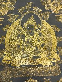 Vajrasattva [shakti] Thangka, Buddhist Traditional Painting, Tibetan Style, [real Gold]