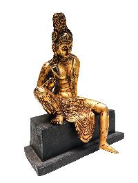 [sri Lankan] Bodhisattva, Buddhist Handmade Statue, [antique Finishing], [gold Plated]