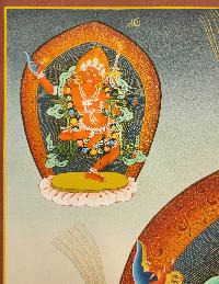 Vajravarahi - Dorje Phagmo, [master Quality] Buddhist Handmadethangka Painting, [real Gold]