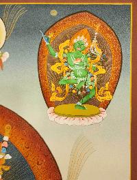 Vajravarahi - Dorje Phagmo, [master Quality] Buddhist Handmadethangka Painting, [real Gold]
