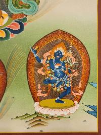 Vajravarahi - Dorje Phagmo, [master Quality] Buddhist Handmadethangka Painting, [real Gold]