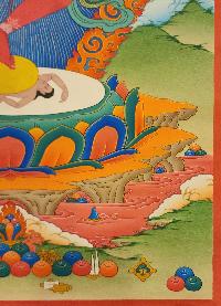 Vajravarahi - Dorje Phagmo, Buddhist Handmade Thangka Painting, [real Gold]