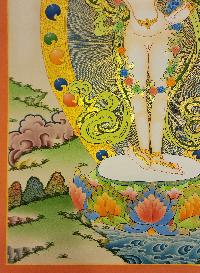 Yogini - Name Not Sure, Buddhist Handmade Thangka Painting, [real Gold]