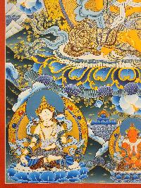 Ksitigarbha - Bodhisattva, Buddhist Handmade Thangka Painting, [real Gold]