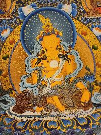Ksitigarbha - Bodhisattva, Buddhist Handmade Thangka Painting, [real Gold]