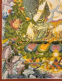 White Tara, Buddhist Handmade Thangka Painting, [real Gold]