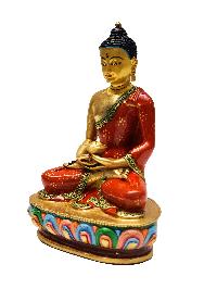 [amitabha Buddha], Buddhist Miniature Statue, [traditional Color Finishing], With [face Painted]