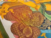 Pancha Jambhala, Buddhist Handmade Thangka Painting, Tibetan Style, [real Gold]