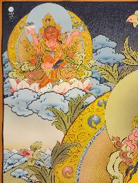 Pancha Jambhala, [master Quality] Buddhist Handmade Thangka Painting, Tibetan Style, [real Gold]