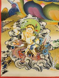 Pancha Jambhala, Buddhist Handmade Thangka Painting, Tibetan Style, [real Gold]