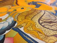 Pancha Jambhala, Buddhist Handmade Thangka Painting, Tibetan Style, [real Gold]