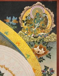 1000 Arms Sahasrabhuja Avalokitesvara, [master Quality] Buddhist Handmade Thangka Painting, Tibetan Style, [real Gold], With Three Great Bodhisattvas