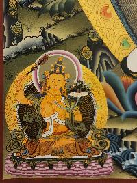 1000 Arms Sahasrabhuja Avalokitesvara, [master Quality] Buddhist Handmade Thangka Painting, Tibetan Style, [real Gold], With Three Great Bodhisattvas