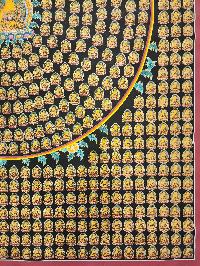 1000 Shakyamuni Buddha, Buddhist Handmade Thangka Painting, Tibetan Style, [real Gold]