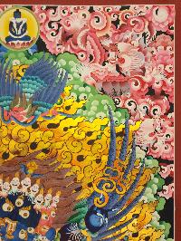 Vajrakilaya - Dorje Phurba, Buddhist Handmade Thangka Painting, Tibetan Style, [real Gold]