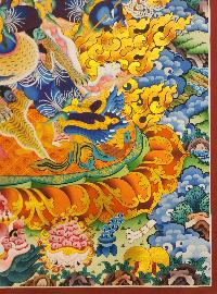 Vajrakilaya - Dorje Phurba, Buddhist Handmade Thangka Painting, Tibetan Style, [real Gold]