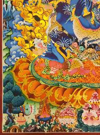 Vajrakilaya - Dorje Phurba, Buddhist Handmade Thangka Painting, Tibetan Style, [real Gold]