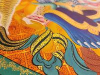 Vajrakilaya - Dorje Phurba, Buddhist Handmade Thangka Painting, Tibetan Style, [real Gold]