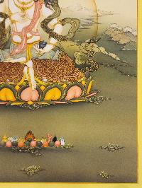 Vajrasattva, [master Quality], Buddhist Handmade Thangka Painting, Karma Gadri Art