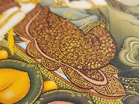 Vajrasattva, [master Quality], Buddhist Handmade Thangka Painting, Karma Gadri Art
