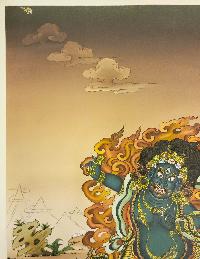 Vajrapani, [master Quality], Buddhist Handmade Thangka Painting, Karma Gadri Art