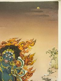 Vajrapani, [master Quality], Buddhist Handmade Thangka Painting, Karma Gadri Art
