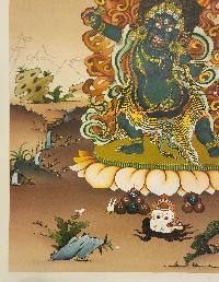 Vajrapani, [master Quality], Buddhist Handmade Thangka Painting, Karma Gadri Art