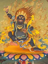 Vajrapani, [master Quality], Buddhist Handmade Thangka Painting, Karma Gadri Art