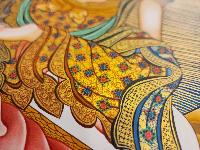 Bodhisattva, Buddhist Handmade Thangka Painting, Tibetan Style, [real Gold]