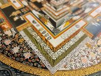 Kalachakra Mandala, Buddhist Handmade Thangka Painting, Tibetan Style, [real Gold]