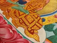 Amoghasiddhi Buddha, Buddhist Handmade Thangka Painting, Tibetan Style, [real Gold]