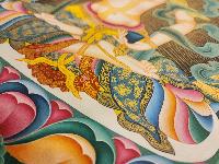 Vajrasattva, Buddhist Handmade Thangka Painting, Tibetan Style, [real Gold]