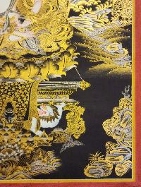 Vajrasattva, Buddhist Handmade Thangka Painting, Tibetan Style, [real Gold]