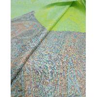 Jamawar Shawl, Nepali Acrylic Shawl, Color [olivine Green And Blue]